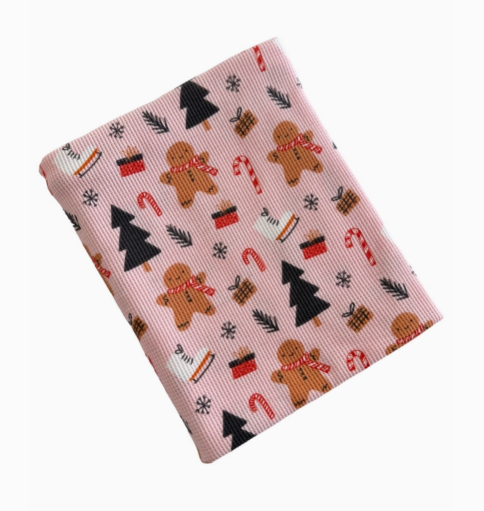 cotton gingerbread wonderland swaddle