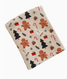 cotton gingerbread wonderland snow swaddle