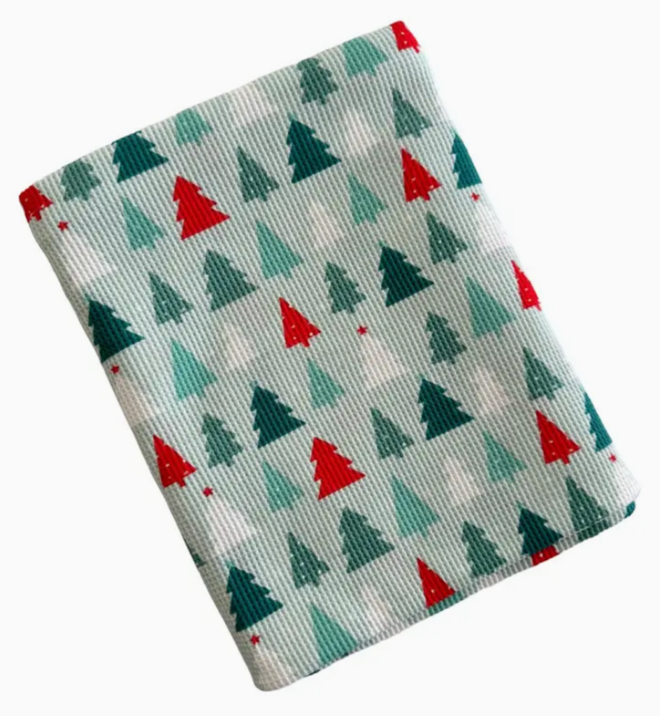 cotton festive fir swaddle