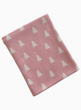 cotton pink tree swaddle