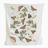 Monarchs & Milkweed towel