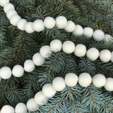 white ball garland