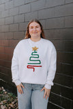 white tinsel tree Sweater