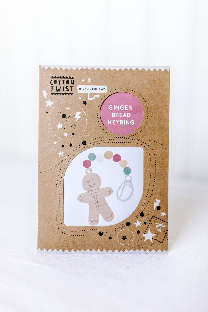 make your own gingerbread character keyring