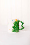 christmas tree handle mug