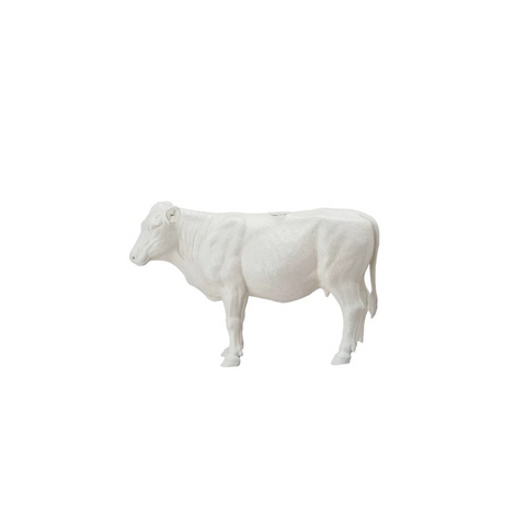 Antique White Cow Taper holder