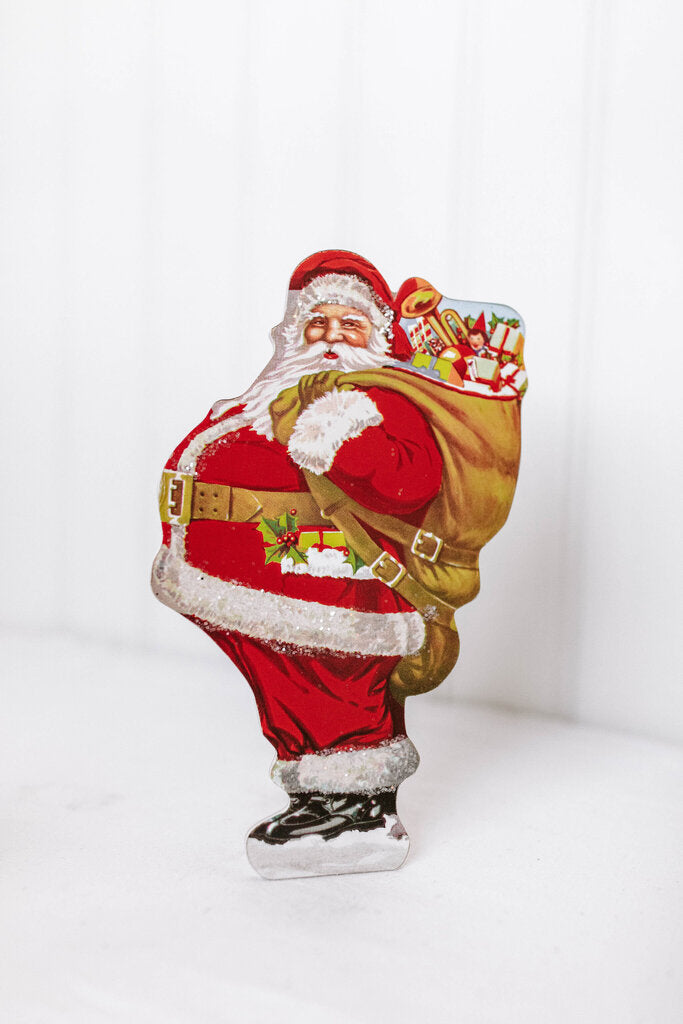 10" santa with toy bag die cut