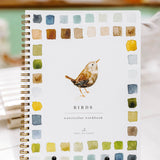 birds watercolor workbook