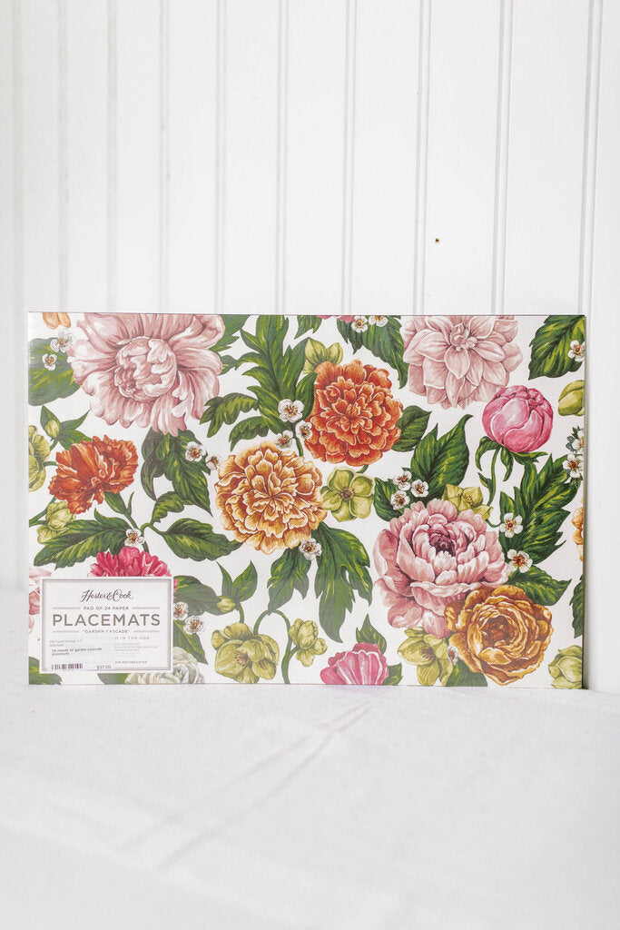 garden cascade placemats