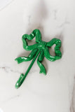 cast iron green bow wall hook