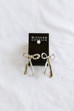 Silver Bow Earrings