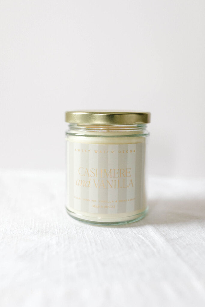 cashmere and vanilla candle