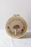 Give Yourself Time Hand Embroidered Hoop