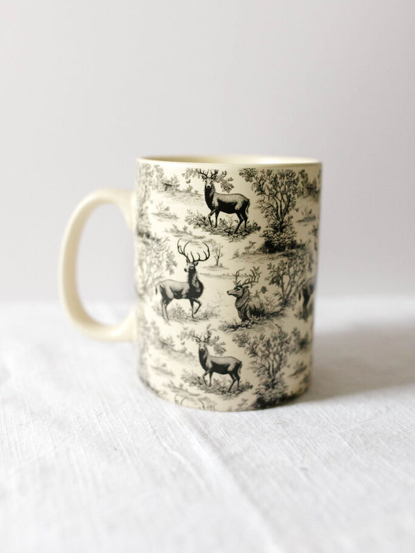 deer toile mug