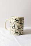 deer toile mug