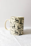 deer toile mug