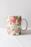 a peony for your thoughts mug