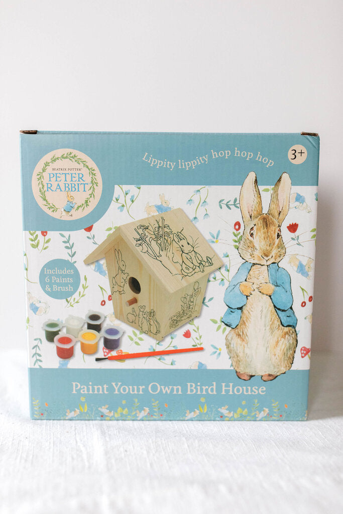 peter rabbit paint your own bird house