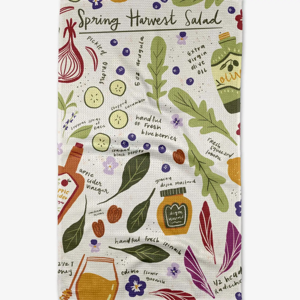 spring harvest hand towel