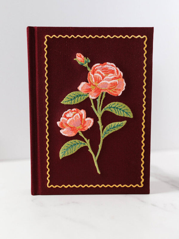 Roses Embroidered Journal