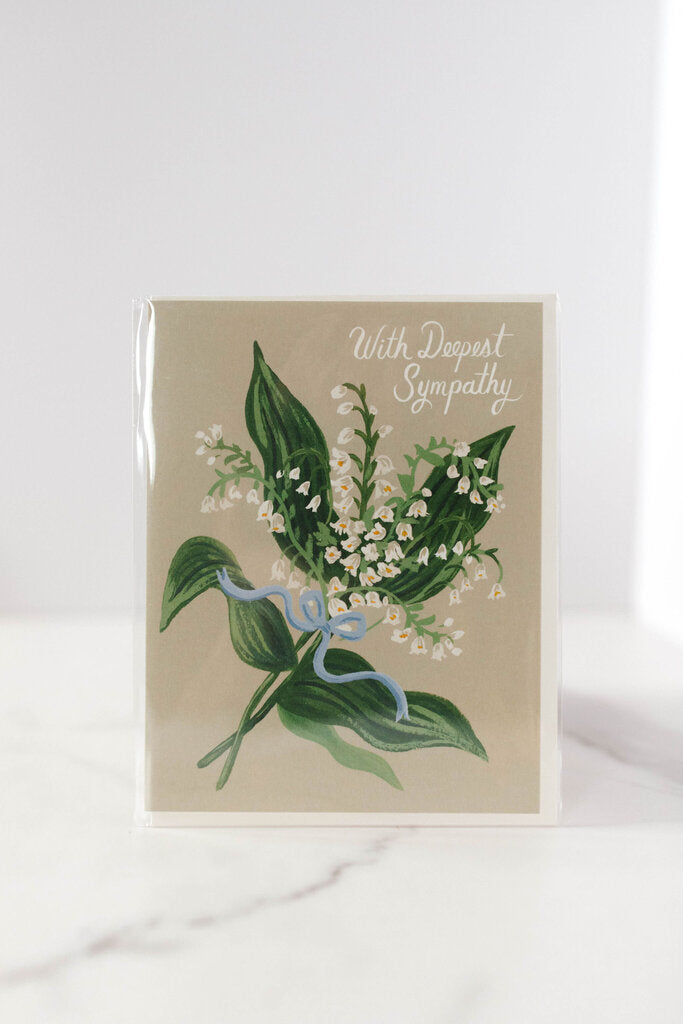 Lily of the Valley Sympathy Card