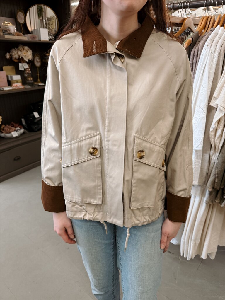 beige cargo jacket