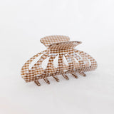 Gingham hair claw