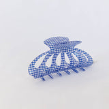 Gingham hair claw