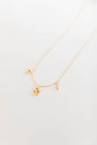 gold dip bread necklace