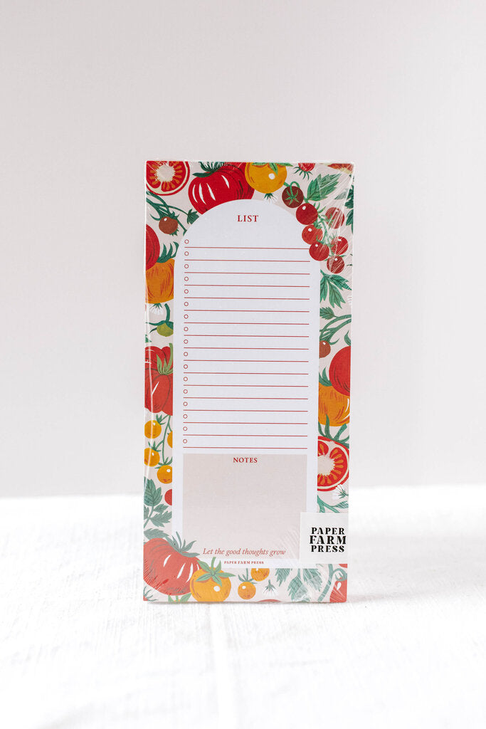 Tomato Vine Market List Notepad