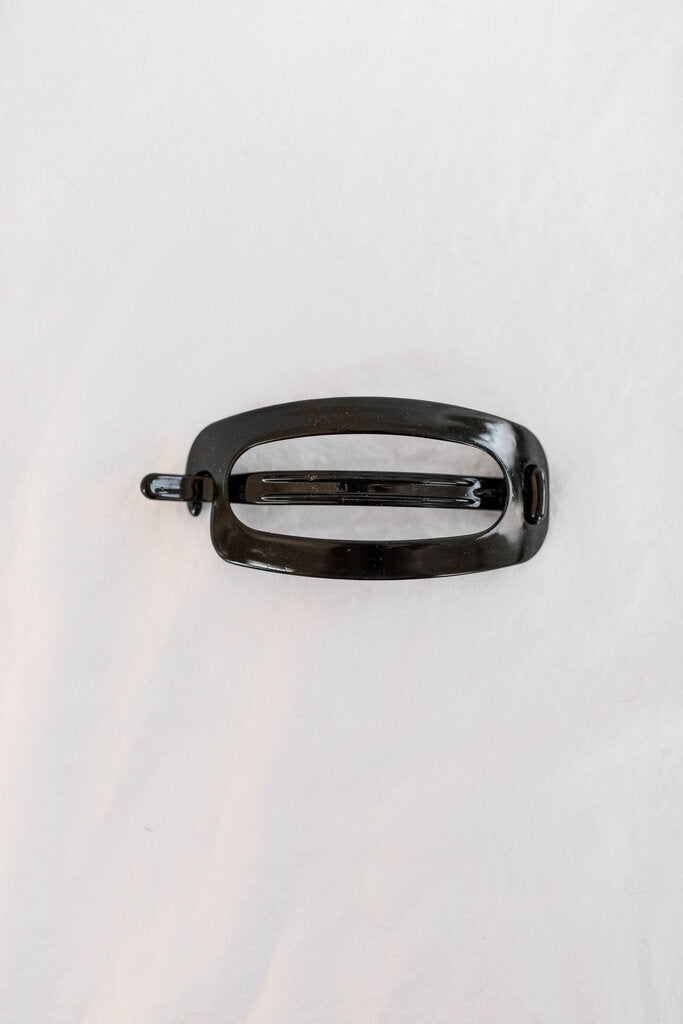 black cutout hair clip