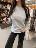 salt and pepper mama cozy knit pullover crewneck