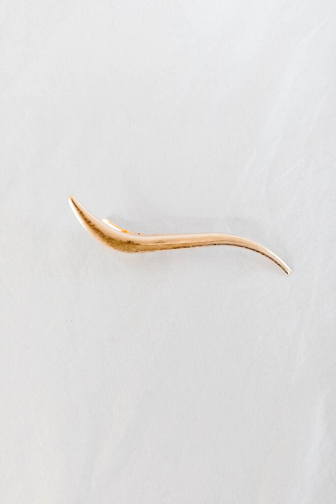slim gold alligator claw clip