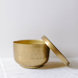 Antique brass aluminum container