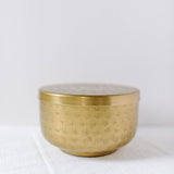 Antique brass aluminum container