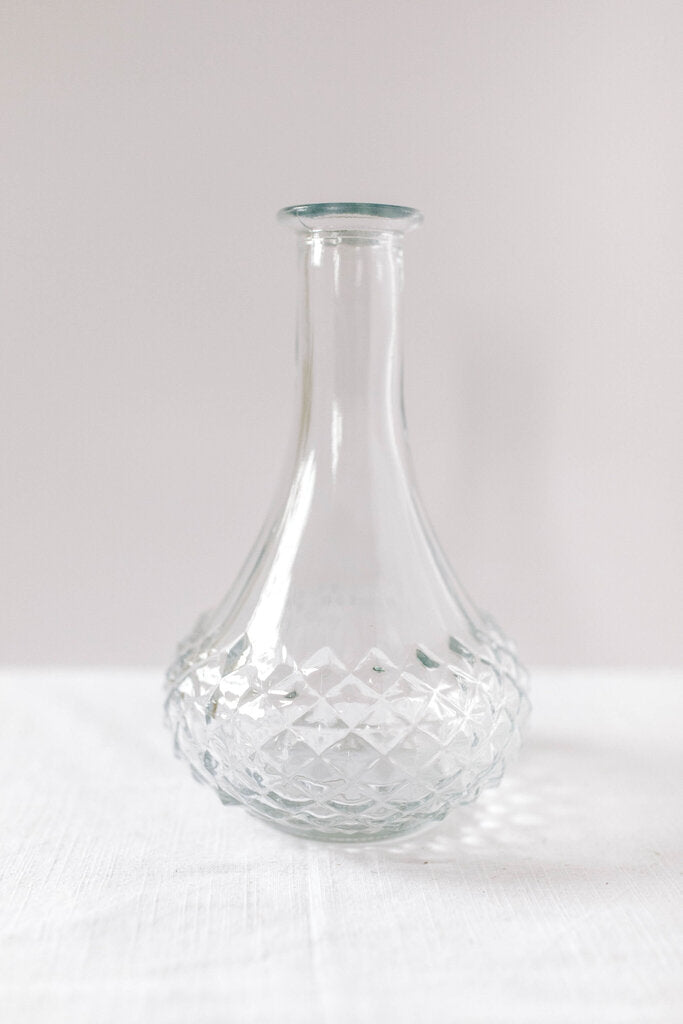 Bulb Shaped Glass Flower Vase