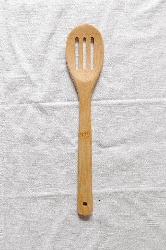 Bamboo Kitchen Utensil | Slotted Spoon