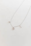 silver dip bread necklace