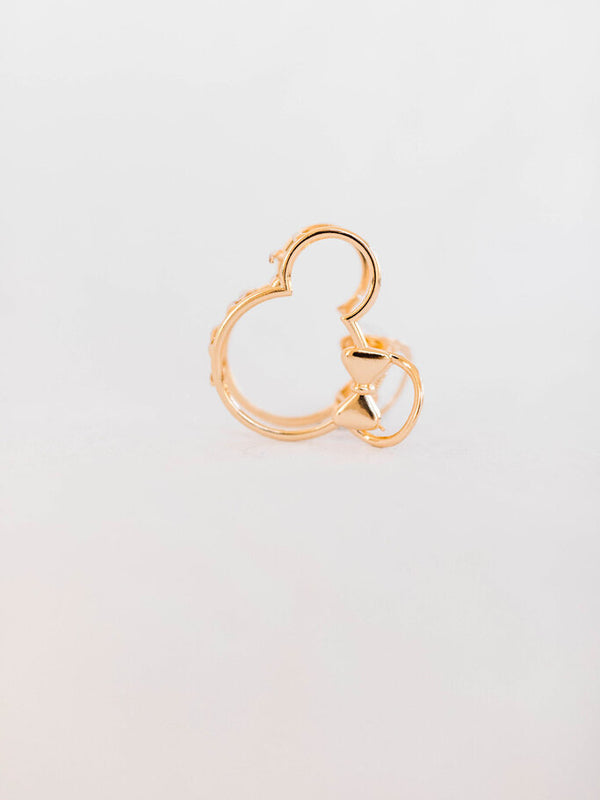 gold minnie claw clip