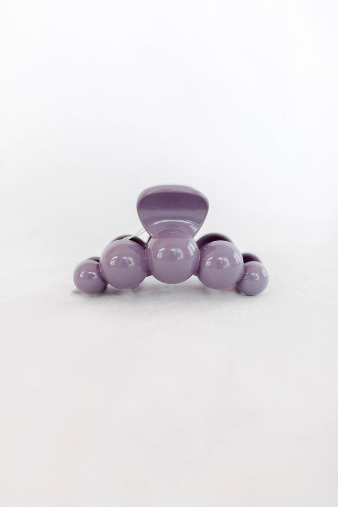 purple bubble claw clip