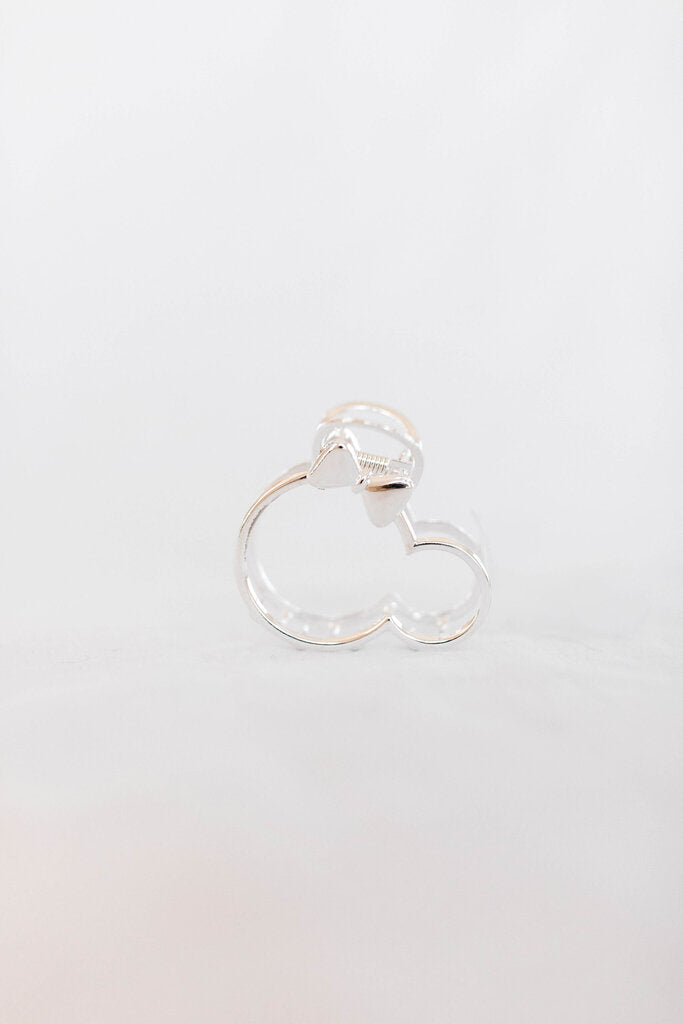 silver minnie claw clip