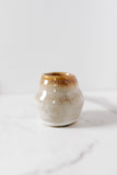 small glazed vase