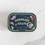 Bordeaux Grape Bistro Tin Candle