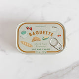 French Baguette Tin Candle