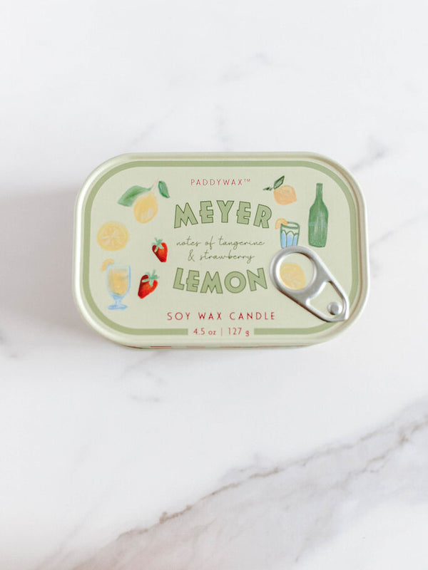 Meyer Lemon Bistro Tin Candle
