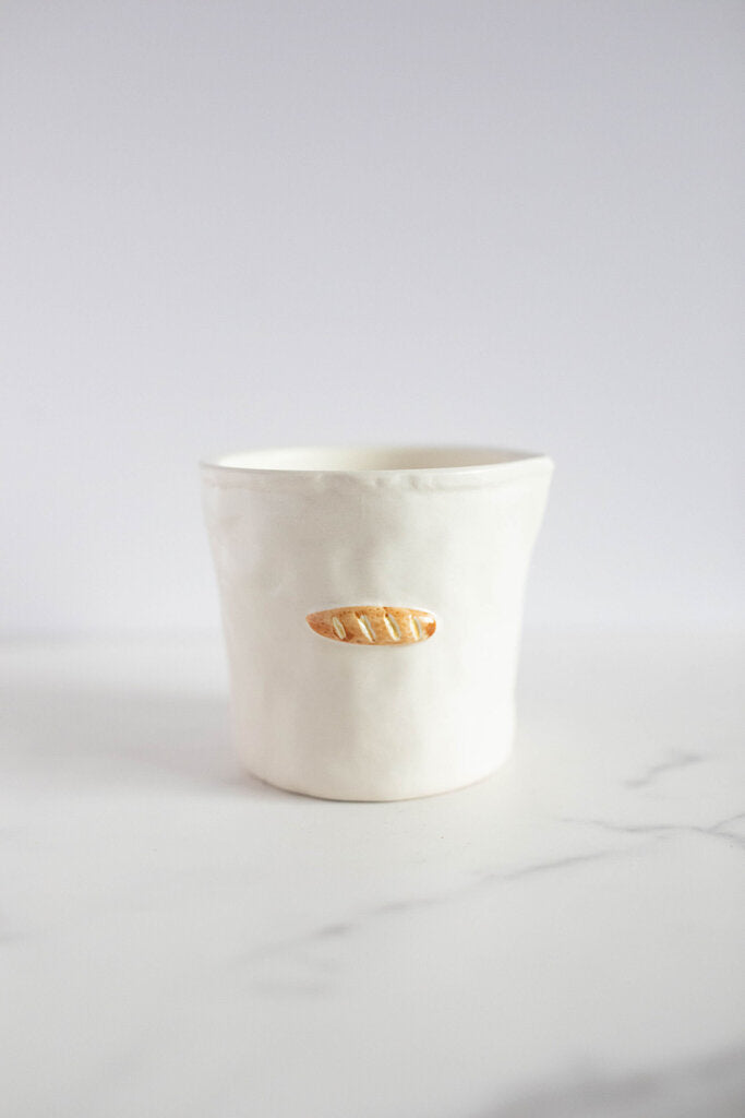Ceramic Baguette Bistro Candle