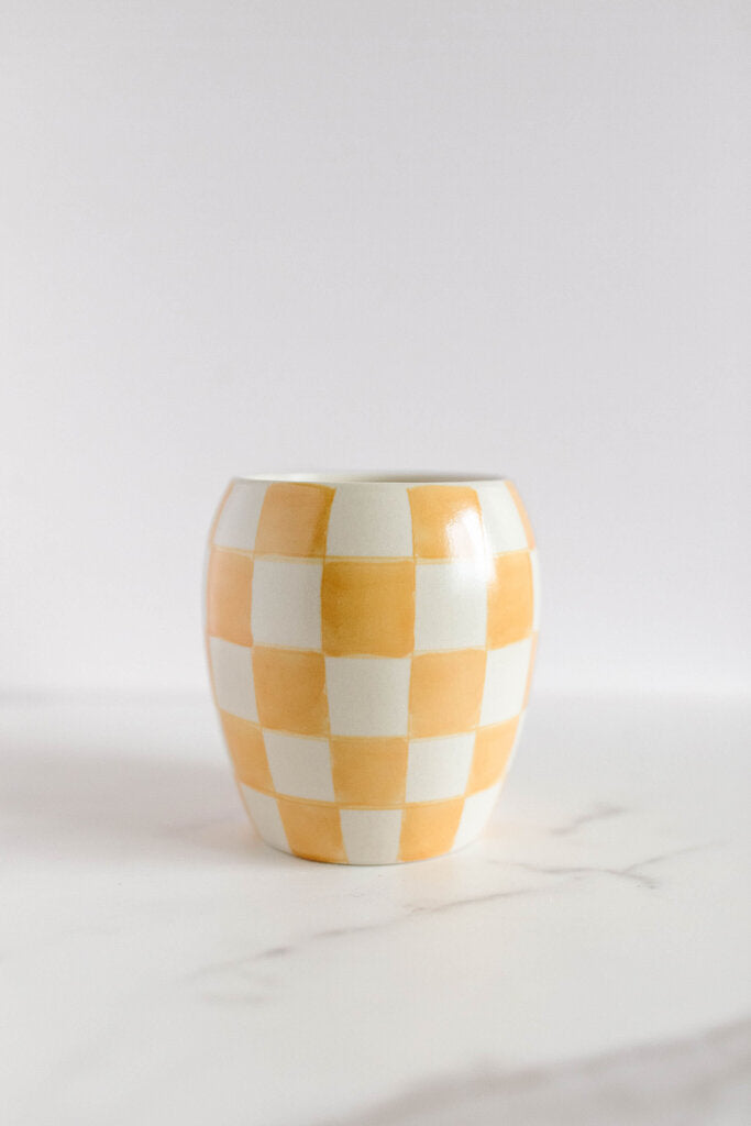 Golden Checkmate Candle