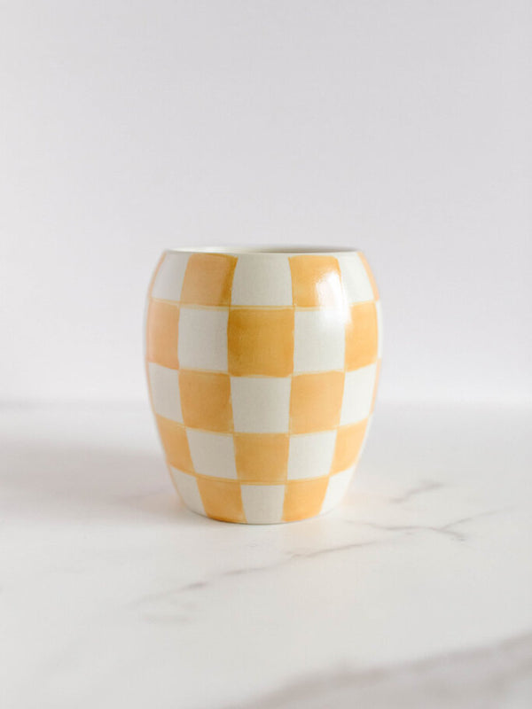Golden Checkmate Candle