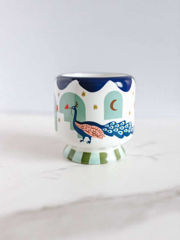 Peacock Candle