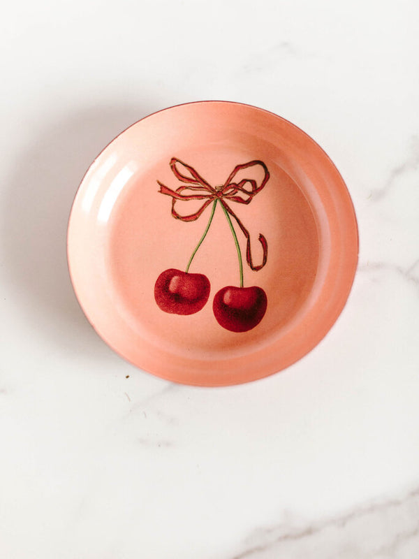 Cherries Enamel Tray